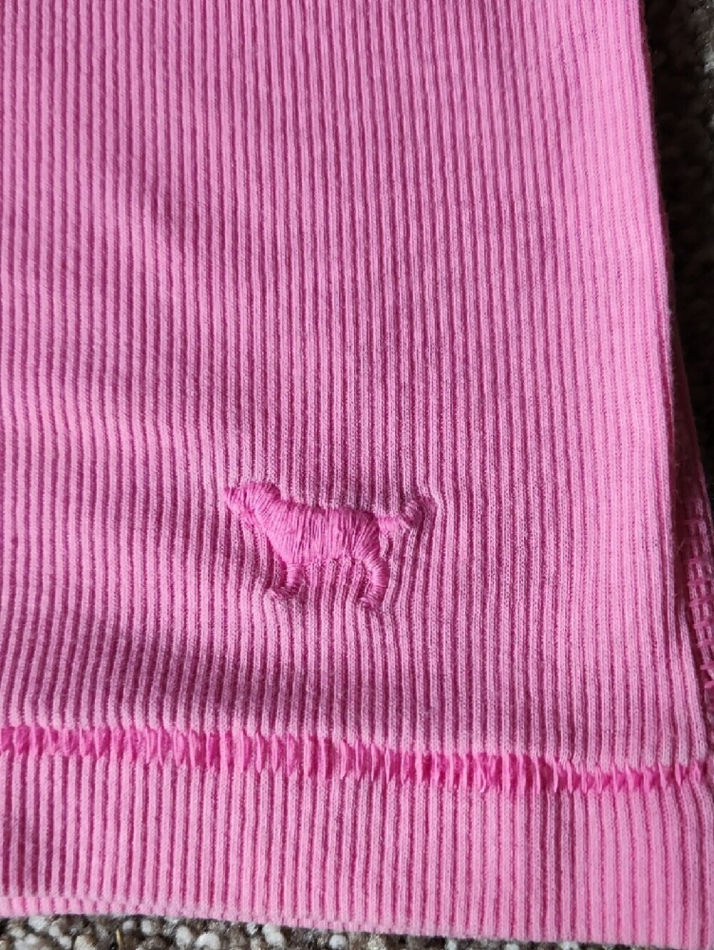 PINK Victoria's Secret Pink Ribbed Scoop Tank - Picture 3 of 5